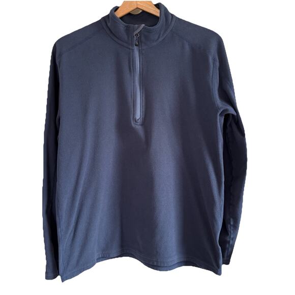 Eastern Mountain Sports EMS Women’s Sz Medium Gray-Blue Fleece Polartec 1/4 Zip - Picture 2 of 13